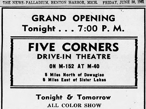 5-Mile Grand Opening Ad 6/30/61