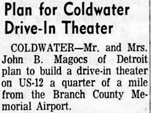 Capri Drive-In Article 5/26/64