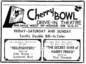 Cherry Bowl Ad 5/24/69