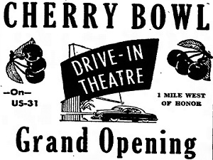 Cherry Bowl Grand Opening Ad 7/3/53