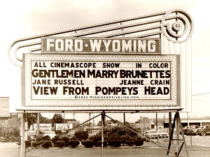 Ford-Wyoming Marquee June 1956